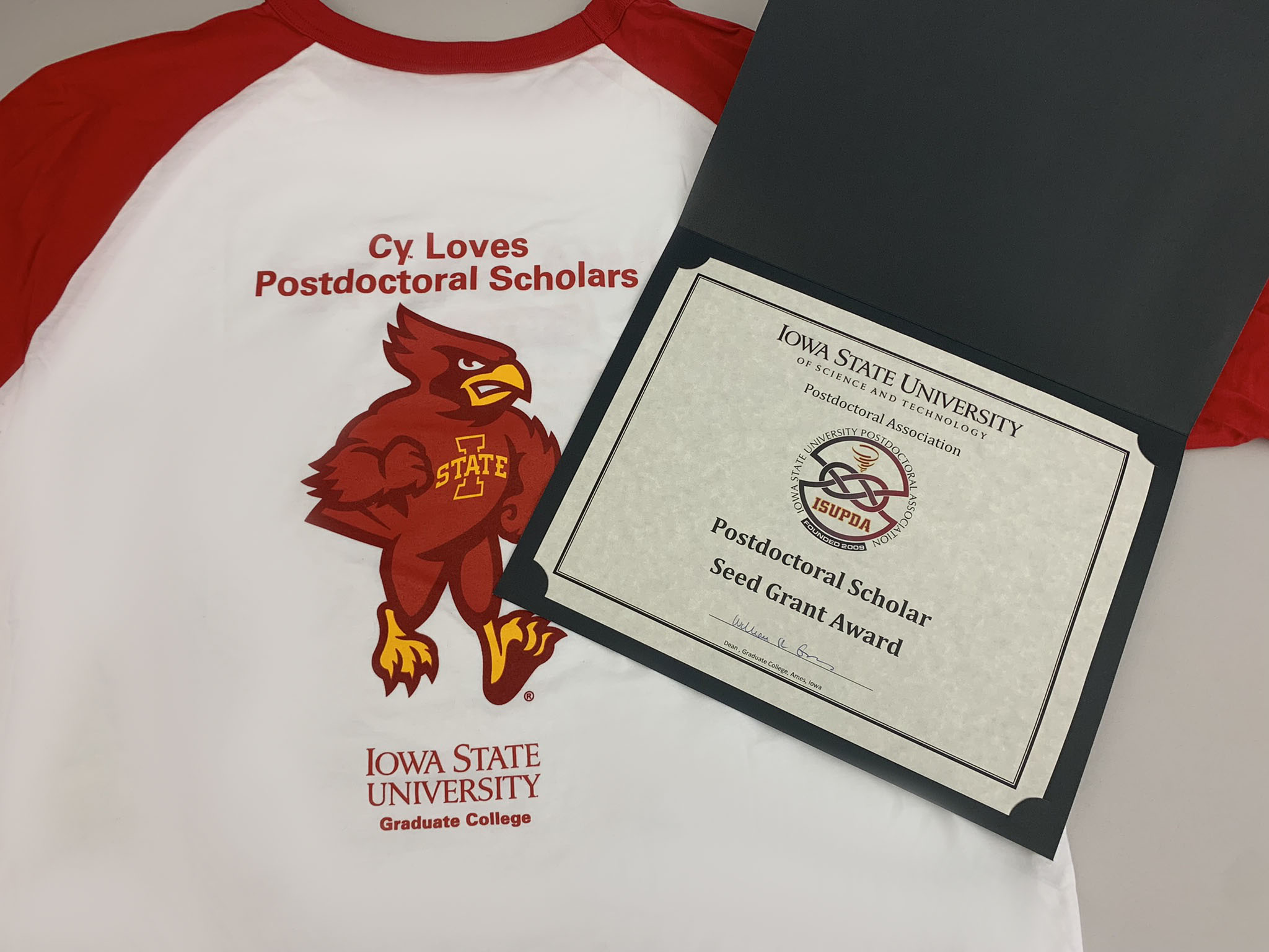 Postdoctoral Seed Award and tshirt